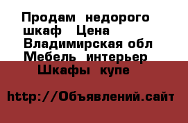 Продам  недорого   шкаф › Цена ­ 1 000 - Владимирская обл. Мебель, интерьер » Шкафы, купе   